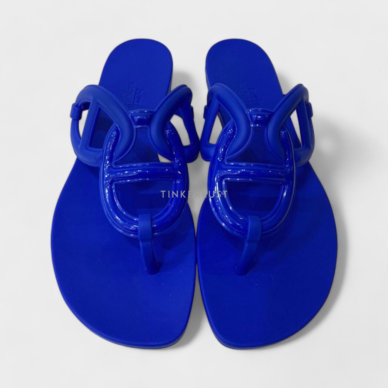 Hermes Egerie Bleu Outremer Sandals