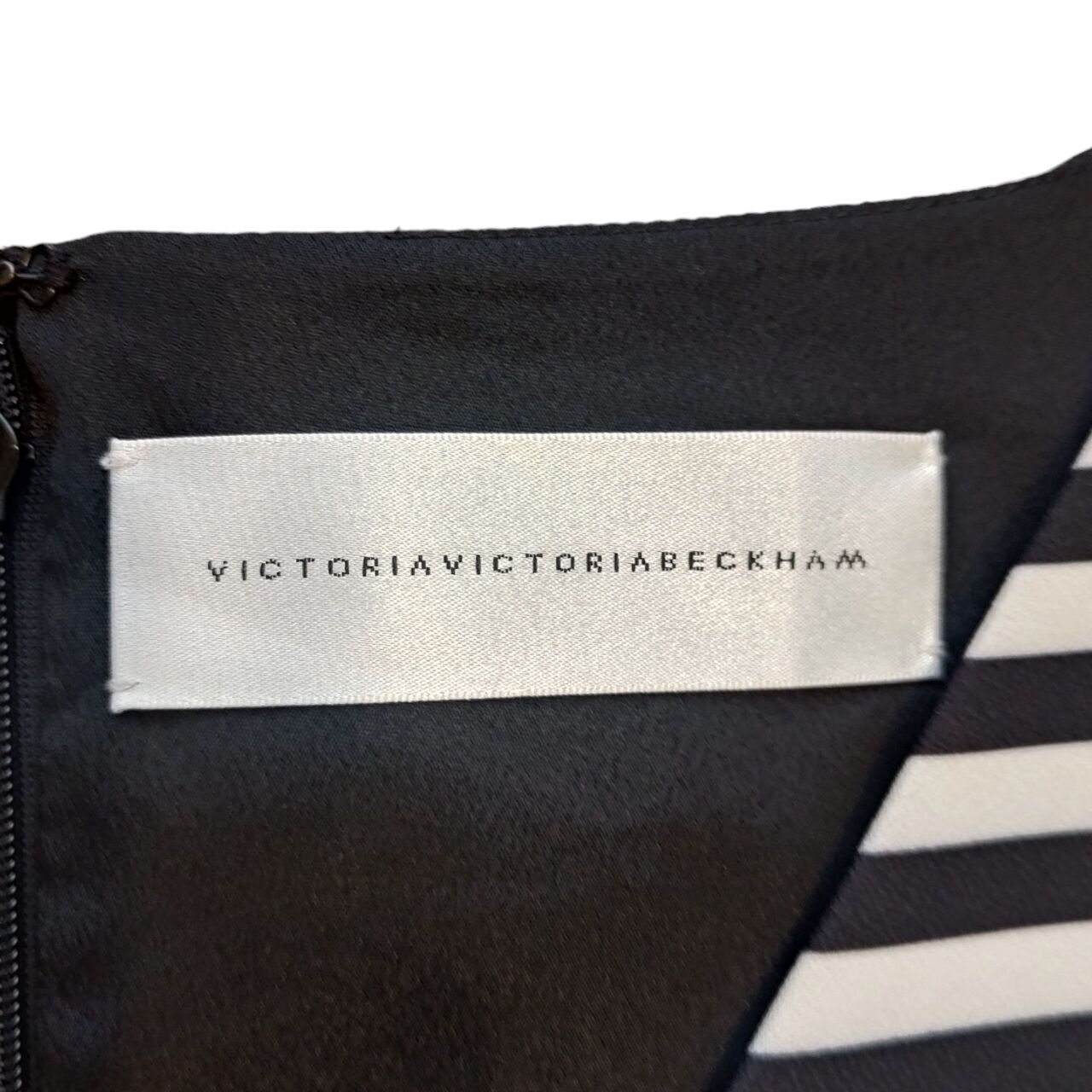 Victoria By Victoria Beckham Black & White Geometric Mini Dress
