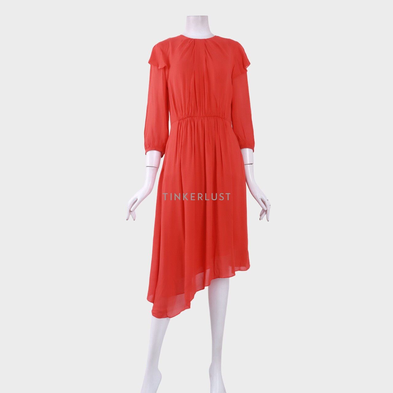 Calvin Klein Red Midi Dress