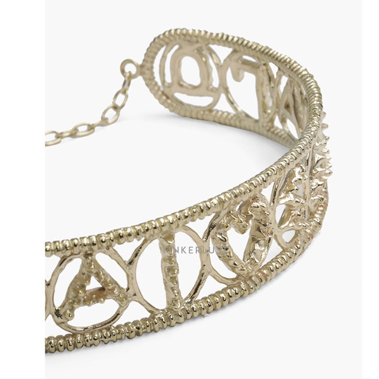 Christian Dior Sea Gardern Choker Necklace in Gold Metal Jewellery