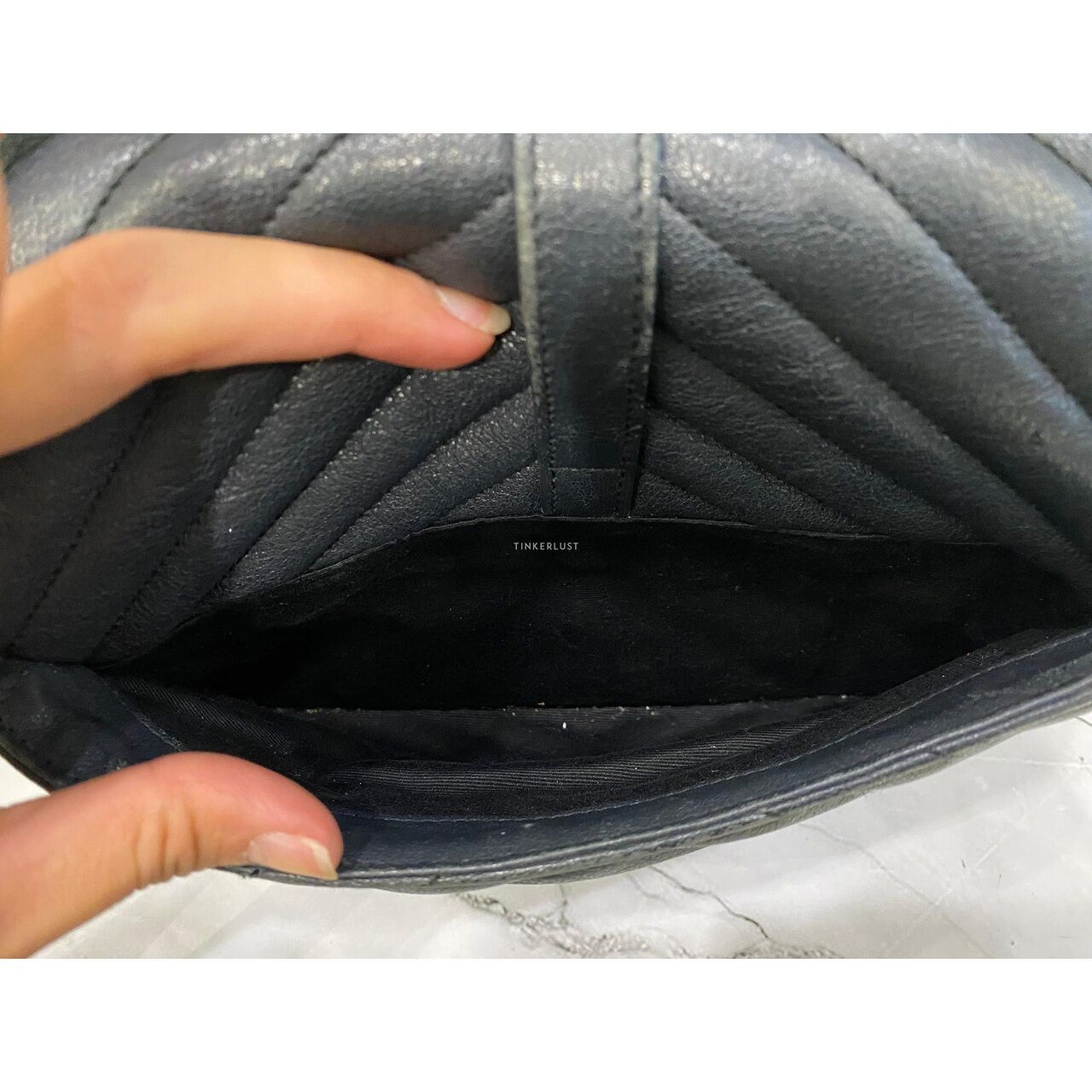 Saint Laurent College Medium Black SHW 2017 Shoulder Bag	