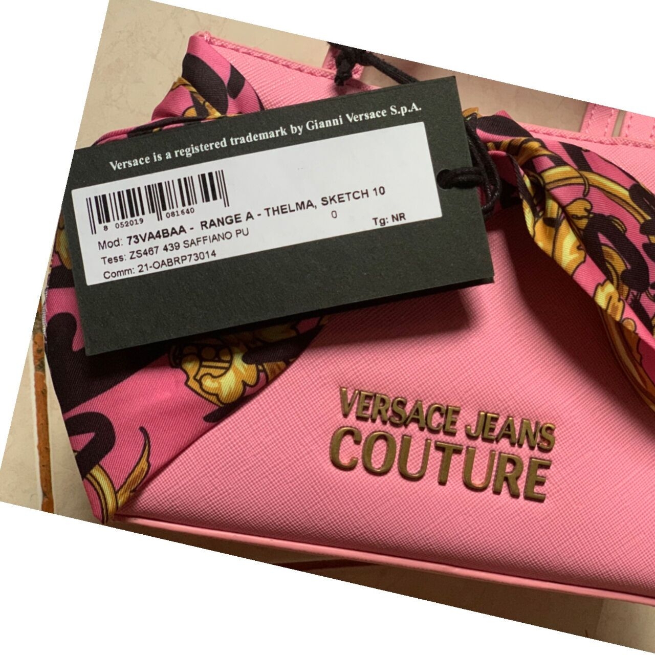 Versace Jeans Couture Range A Thelma Pink Tote Bag