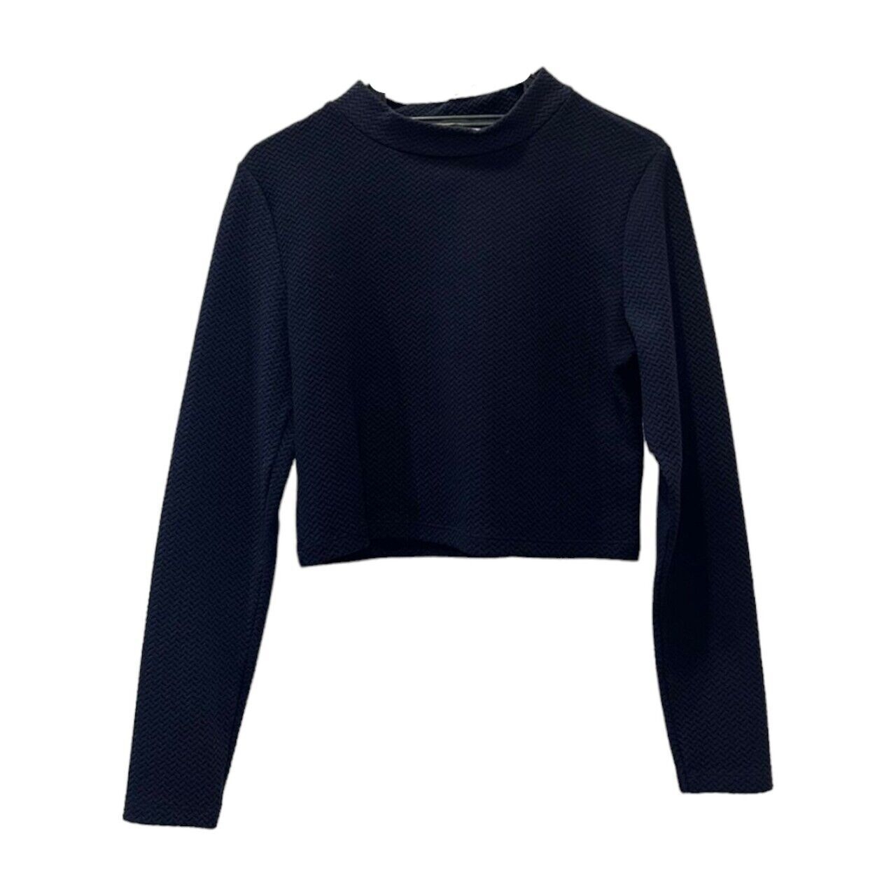 H&M Navy Cropped Sweater
