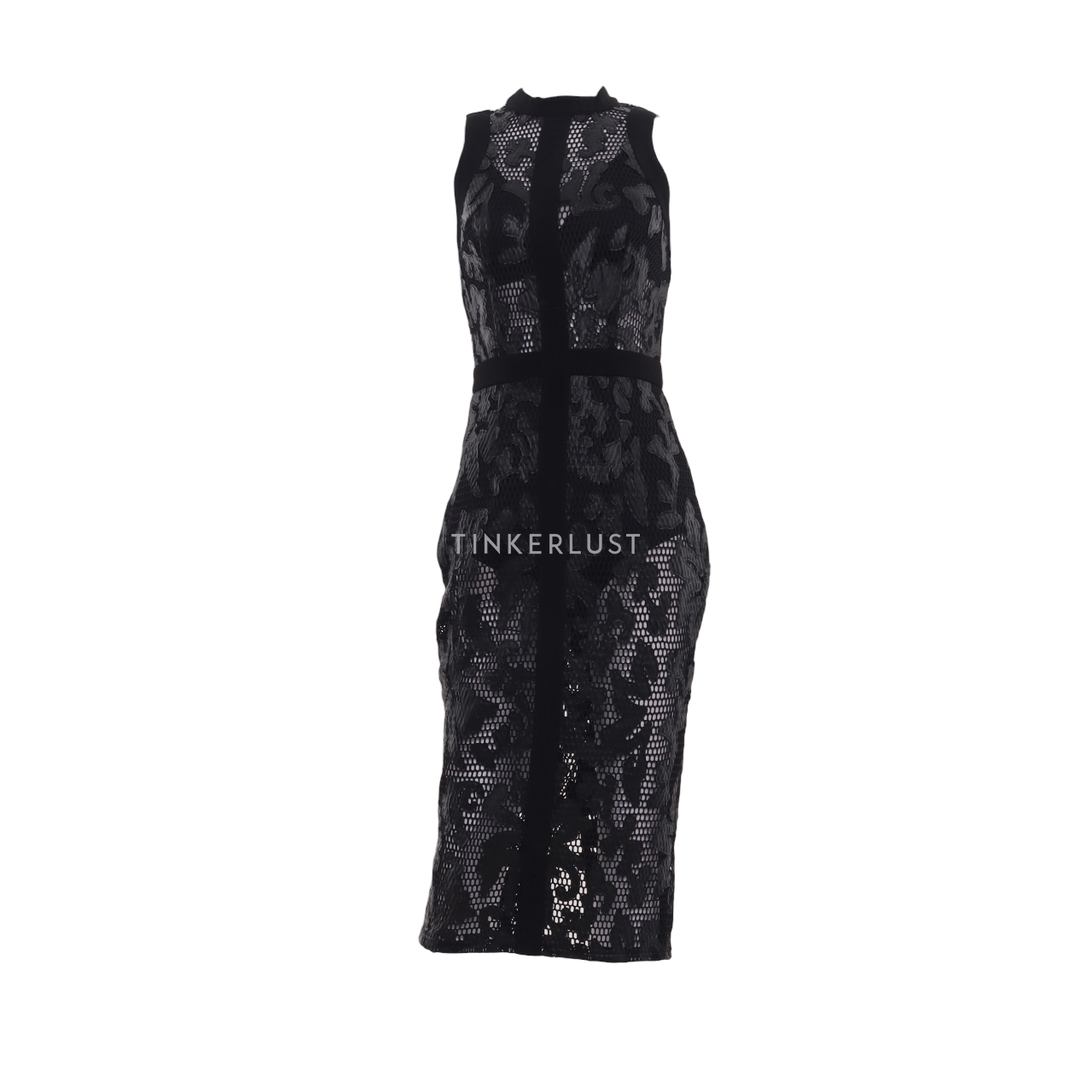 Missguided Black Midi Dress