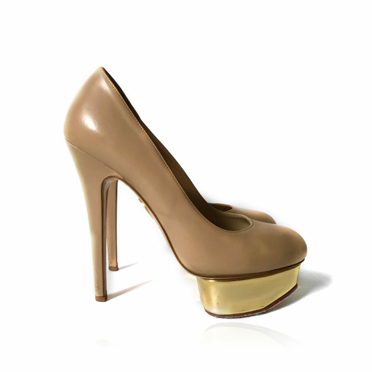 Charlotte Olympia Dolly Leather Pump Heels