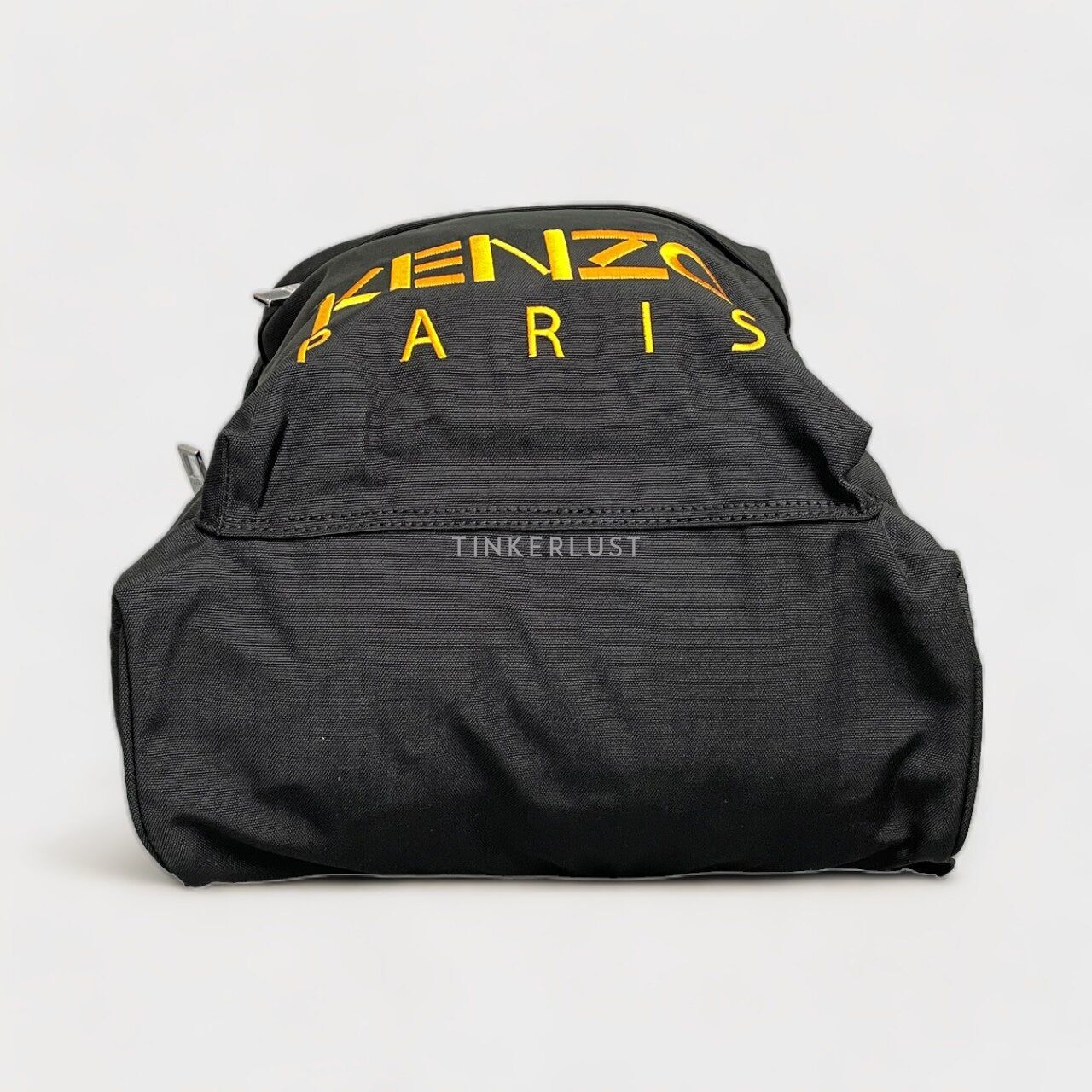 Kenzo Black & Yellow Tiger Canvas Embroidered Backpack
