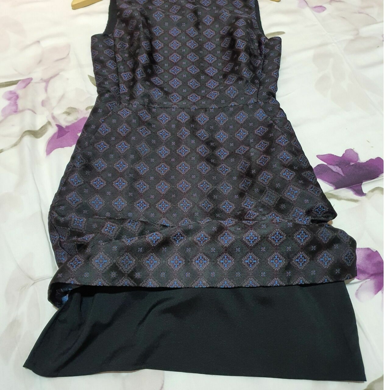 Warehouse Purple Polkadots Mini Dress