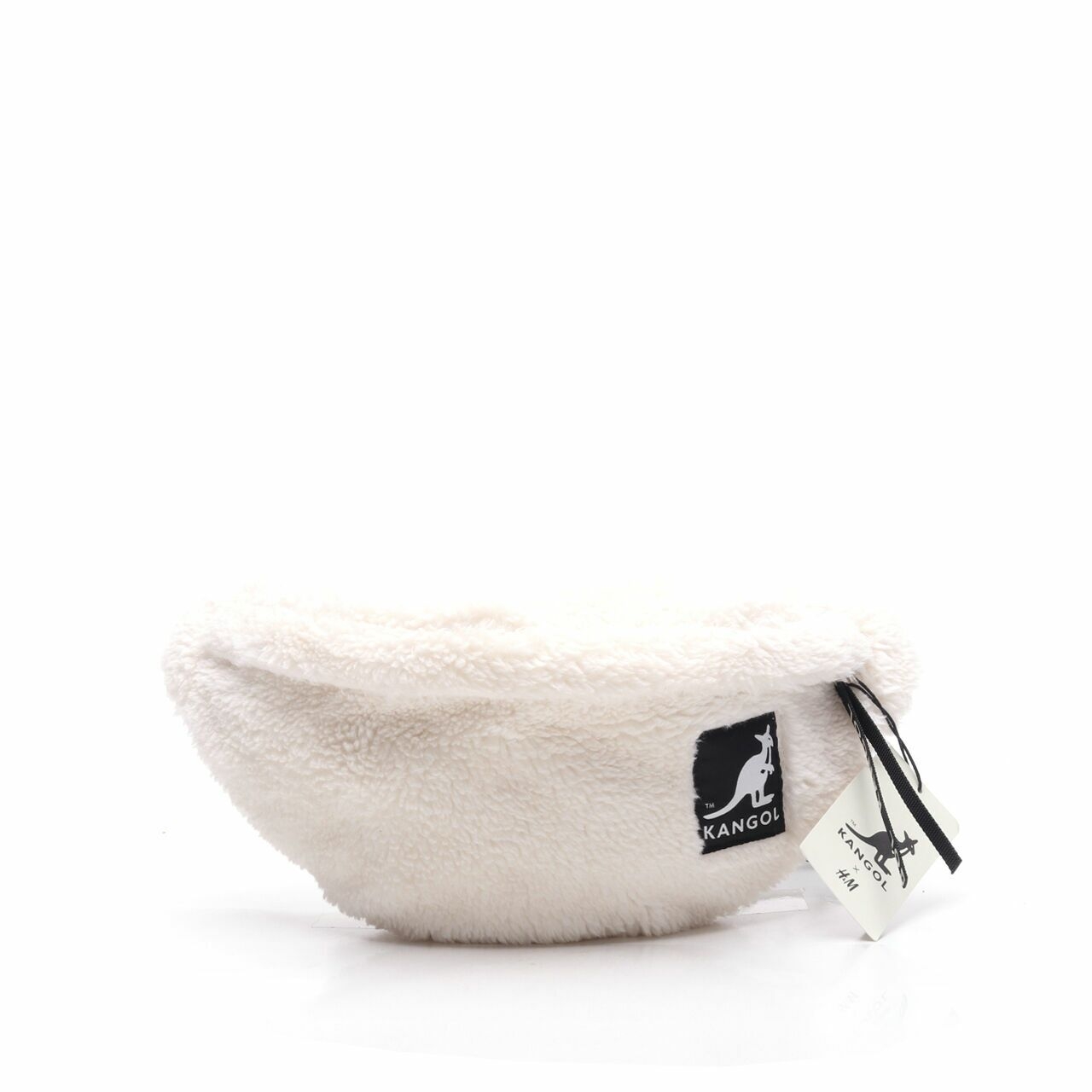 Kangol x H&M White Faux Fur Sling Bag	