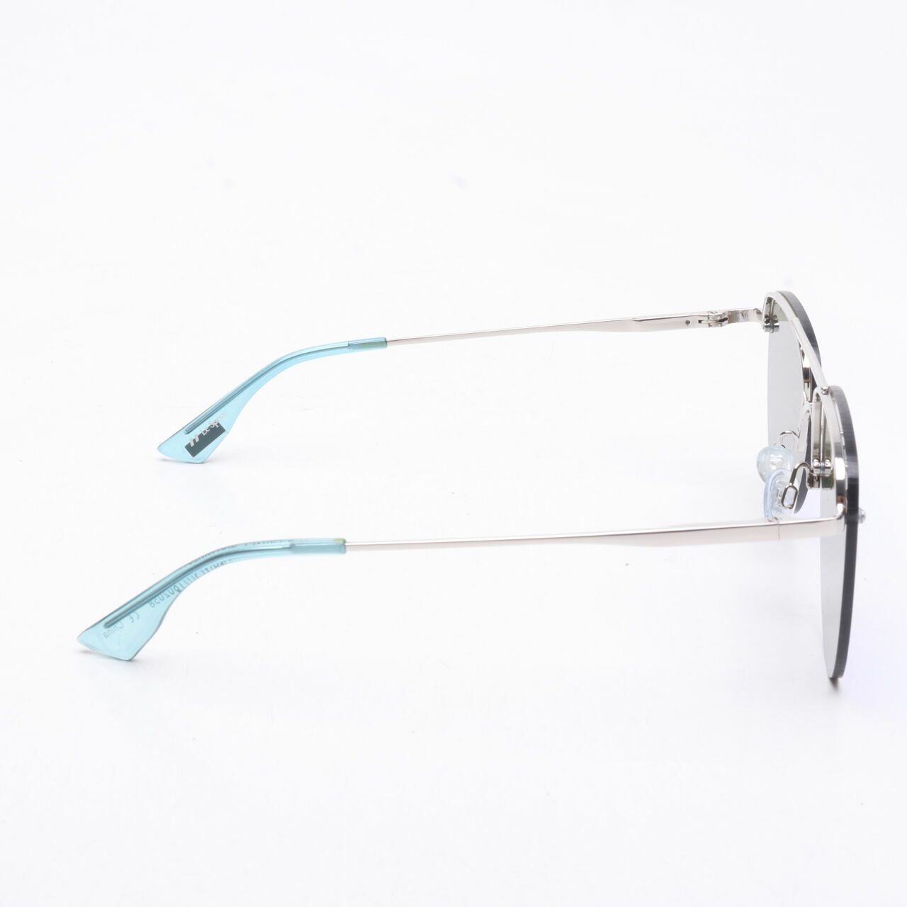 Le Specs Silver/Blue Sunglasses
