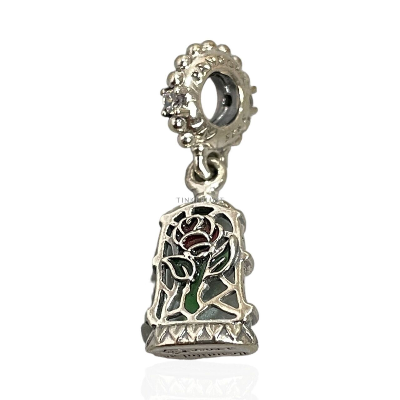 Pandora x Disney Beauty and the Beast Enchanted Rose Dangle Charm Jewelry