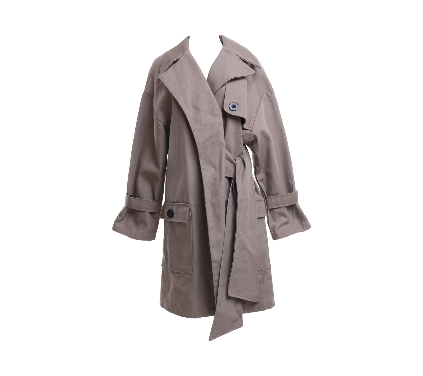 Austere By Tri Handoko Taupe Coat