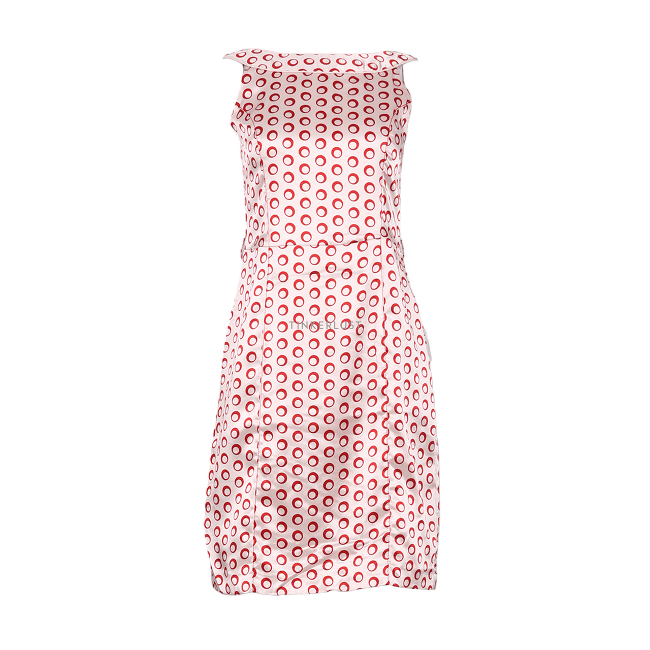 Minimal Red & Cream Mini Dress