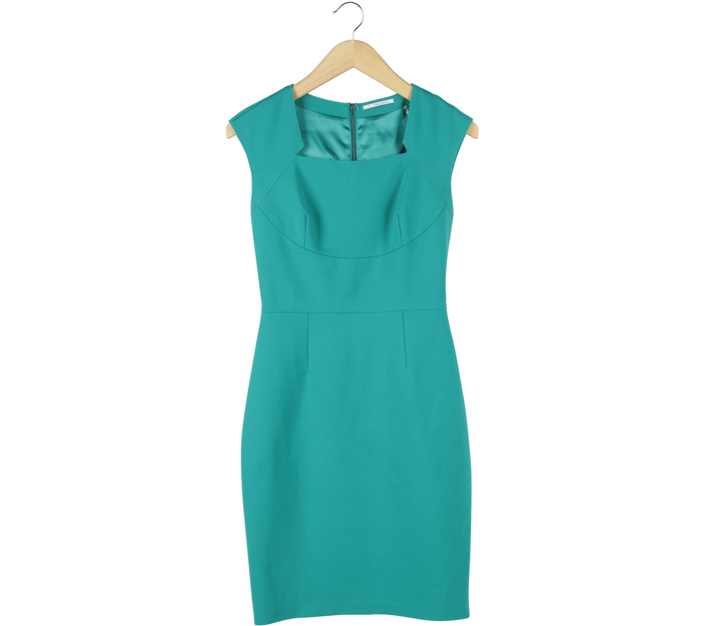 Tahari Green Sleeveless Mini Dress