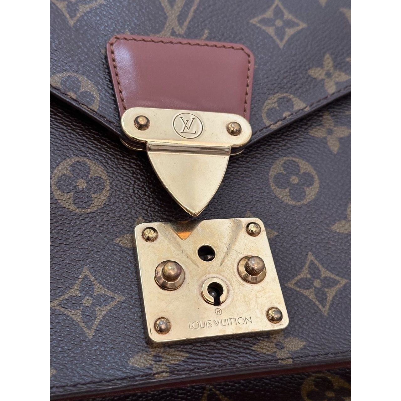 Louis Vuitton Brown Monogram Monceau Handbag