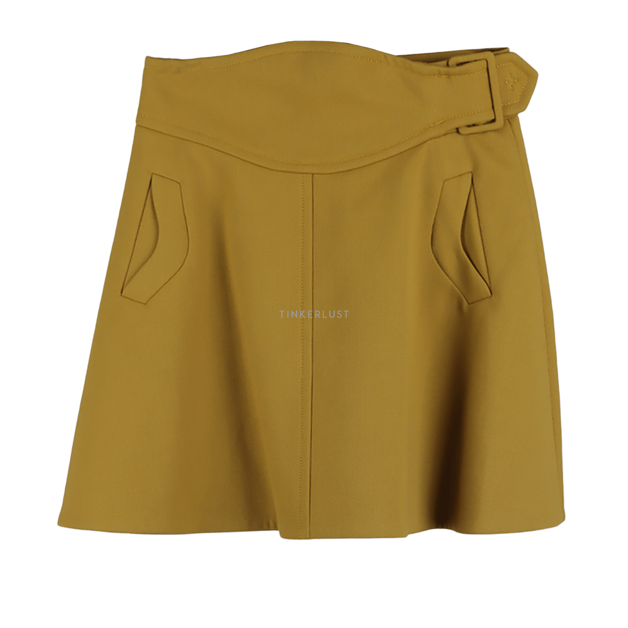Carven Mustard Mini Skirt