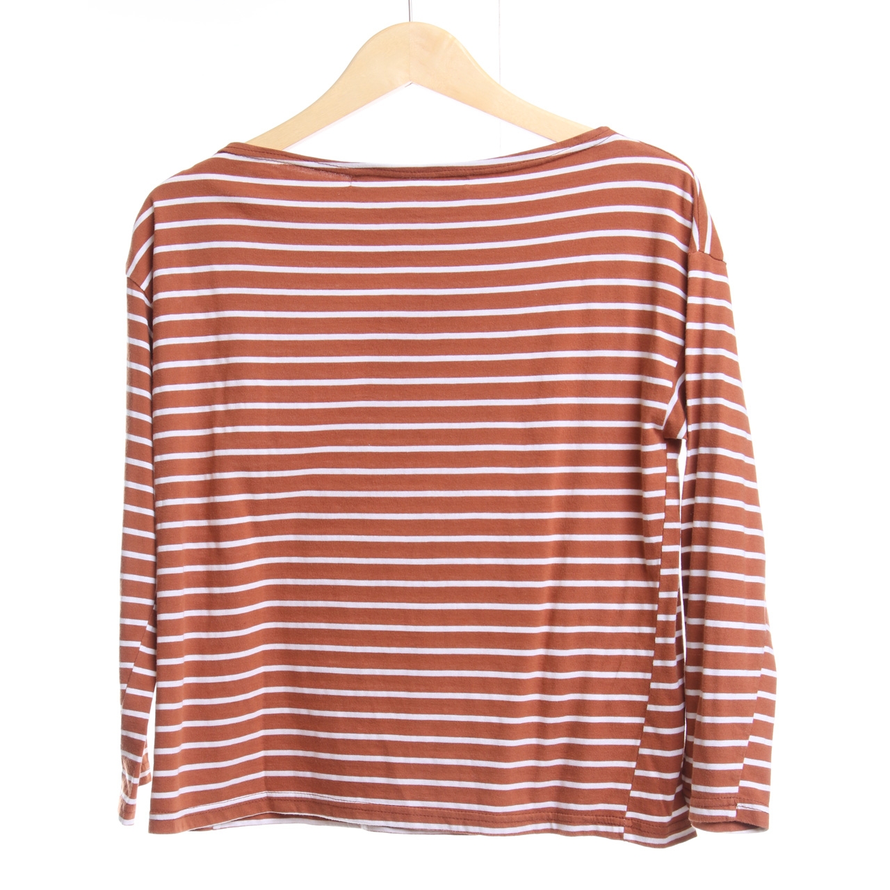 Kuki Style Brown Striped T-Shirt