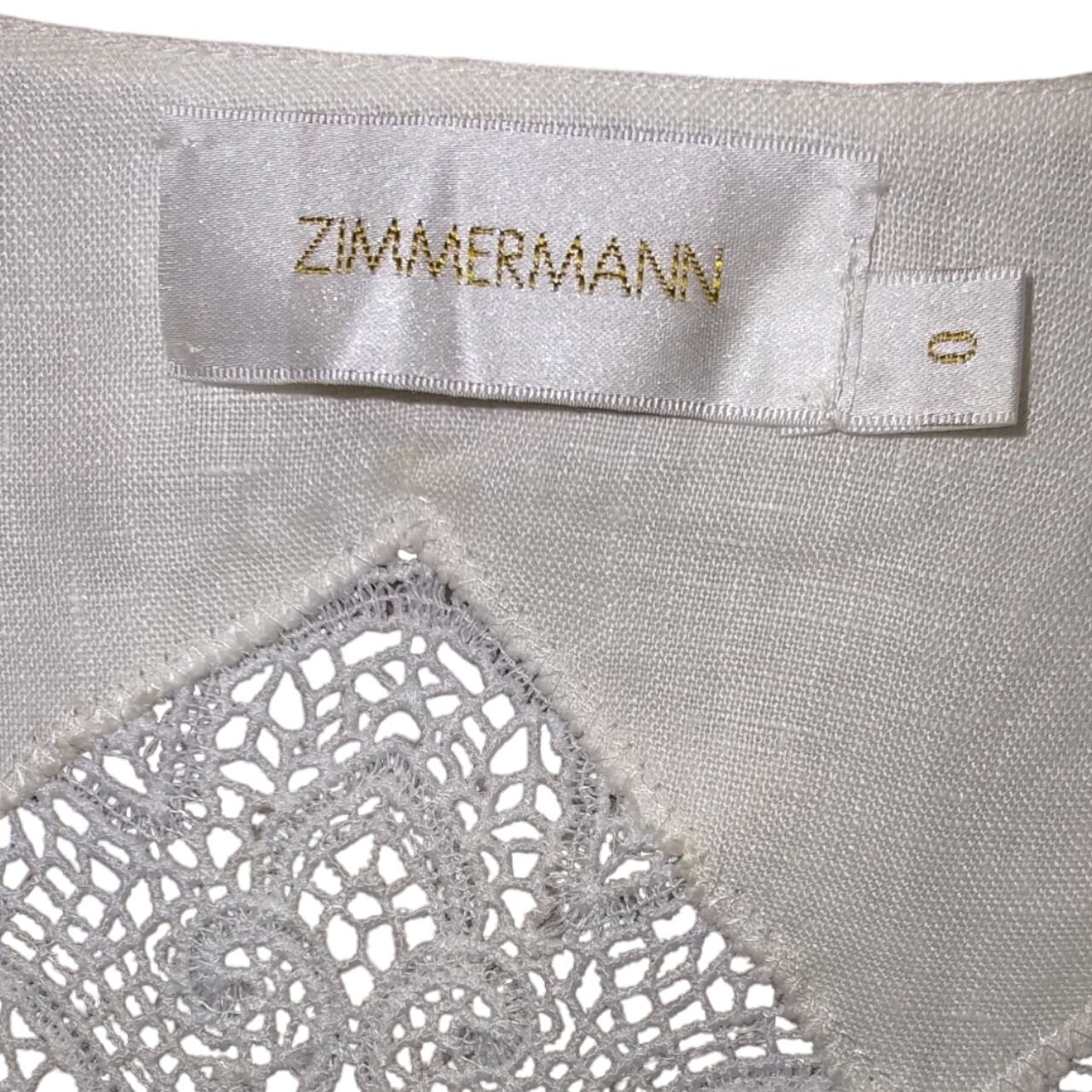 Zimmermann Empire Virtue Lace Top