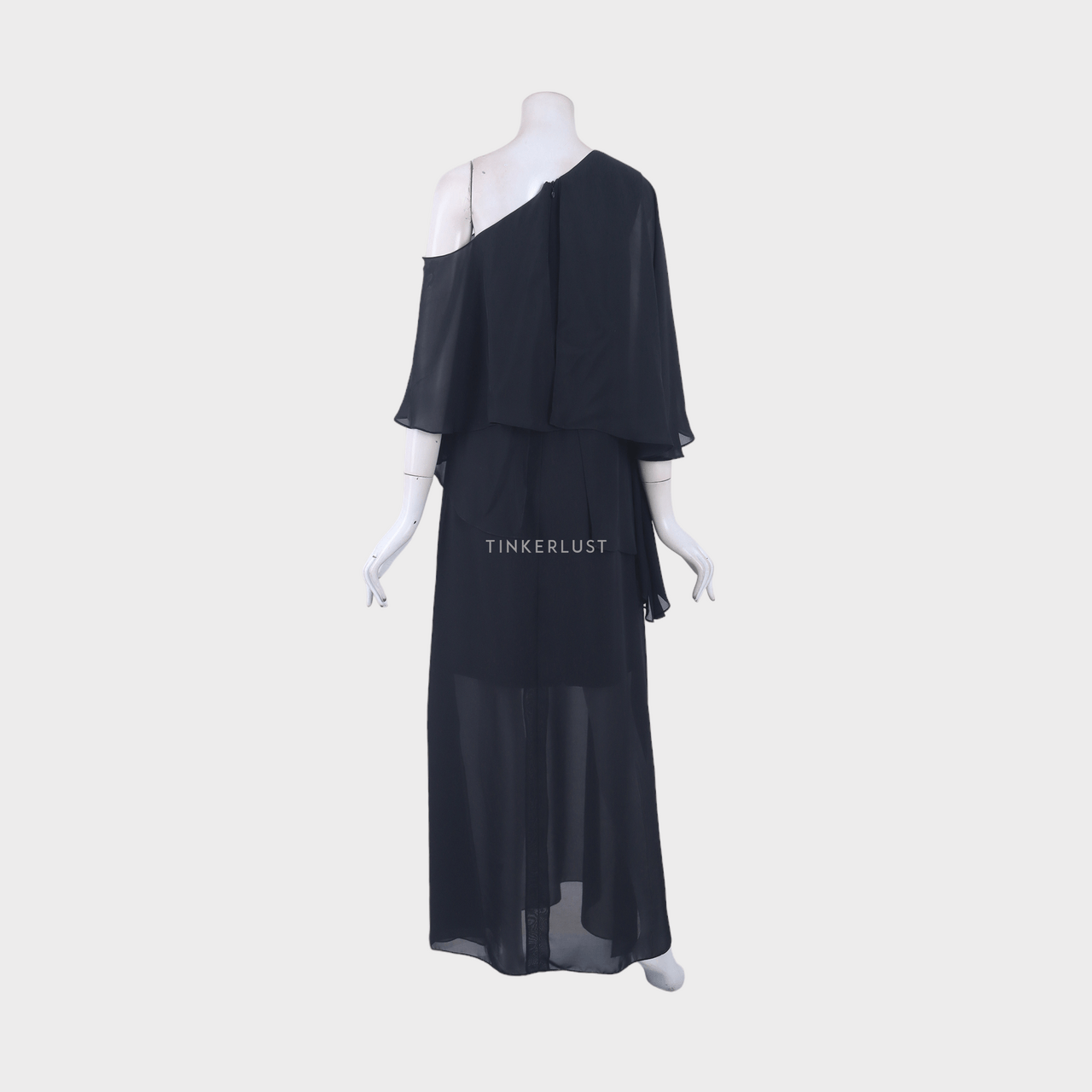 Jolie Black Slit Long Dress