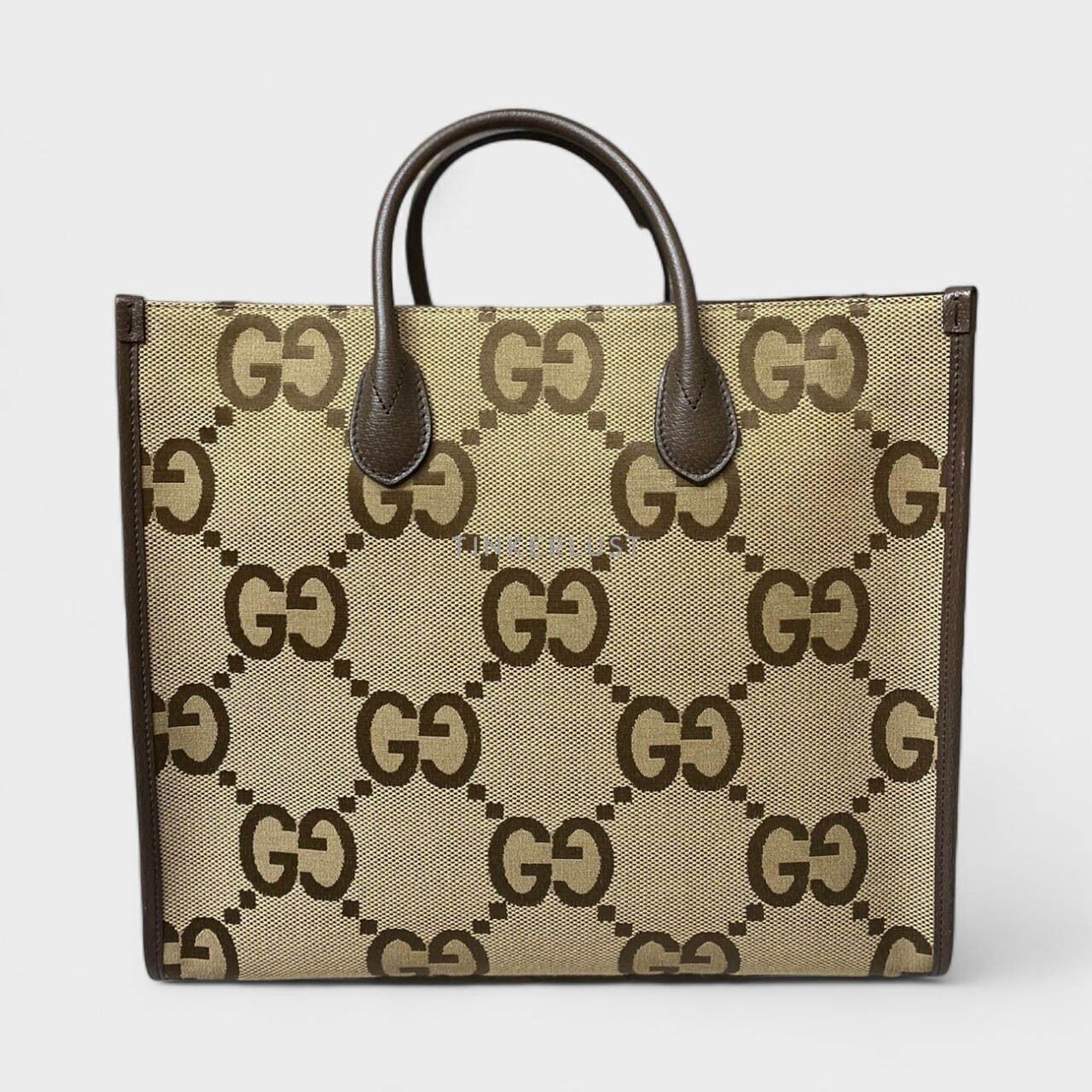 Gucci Jumbo GG Monogram Canvas Tote Bag