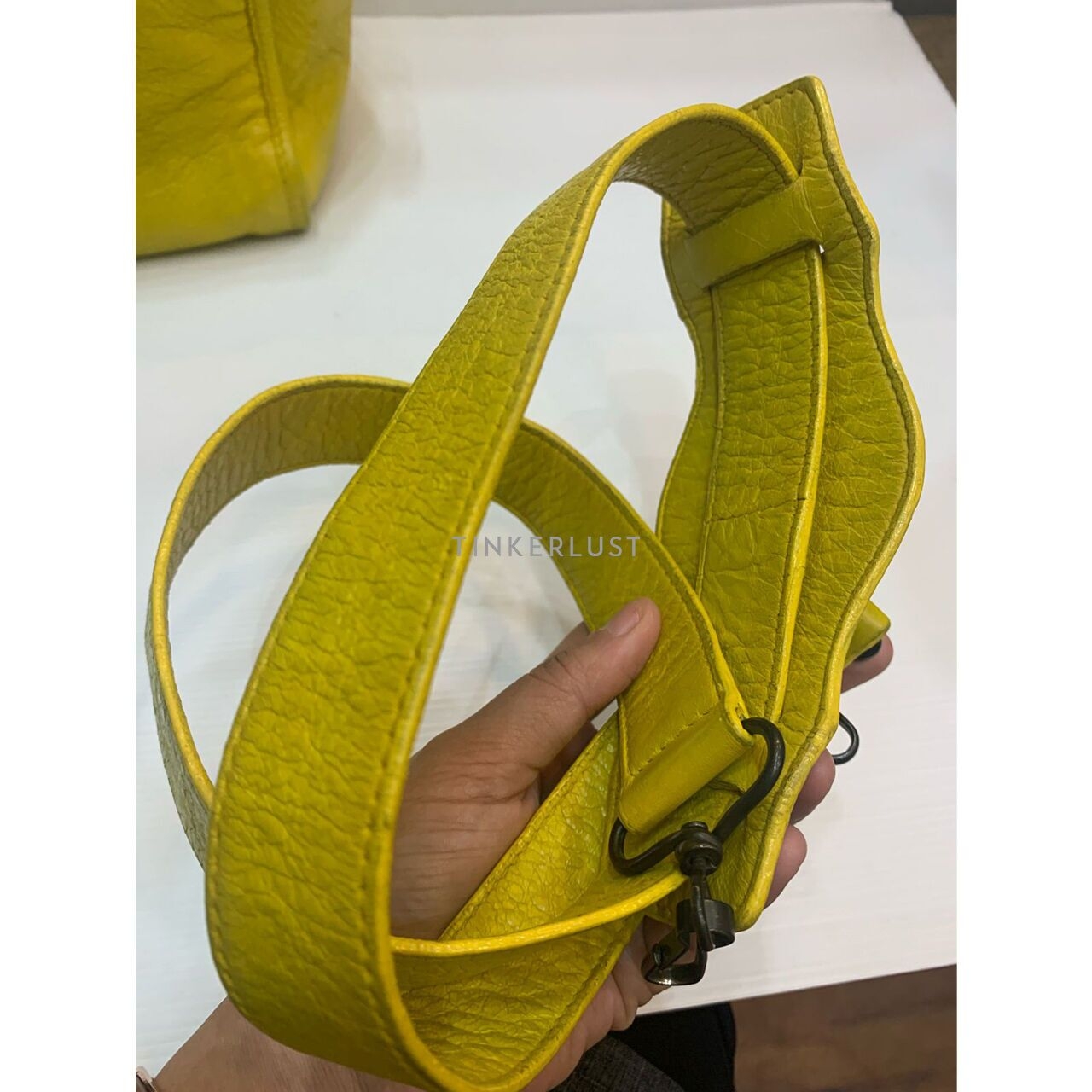Balenciaga Twiggy Bag Reguler Leather Yellow Satchel