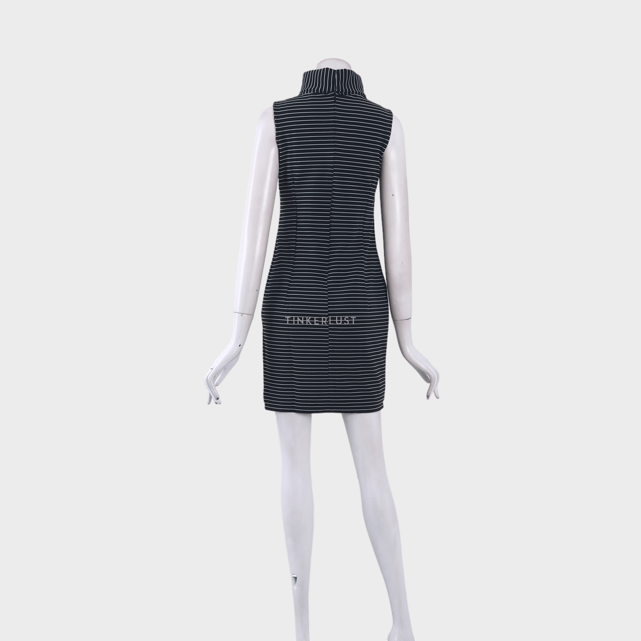 Lookboutiquestore Black & White Stripes Mini Dress