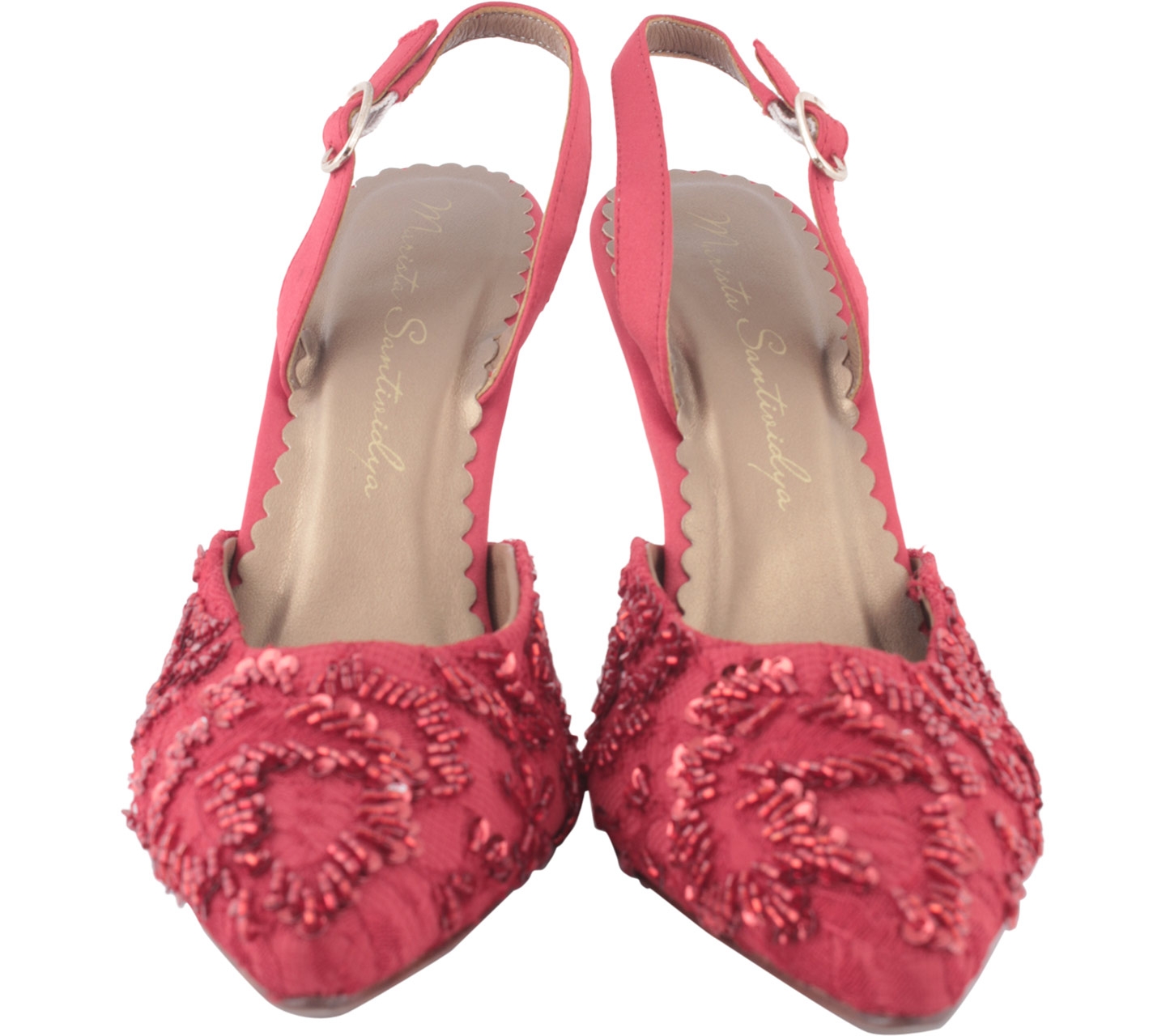 Marista Santividya Red Sequins Heels