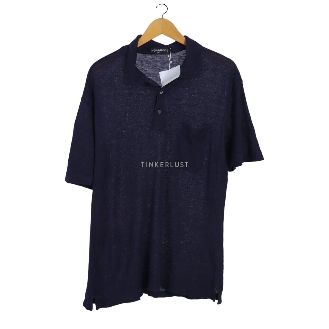 Yves Saint Laurent Navy Short Sleeve Shirt