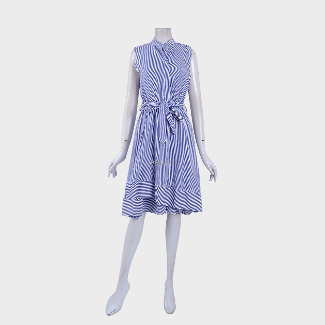 Private Collection Navy & White Stripes Mini Dress