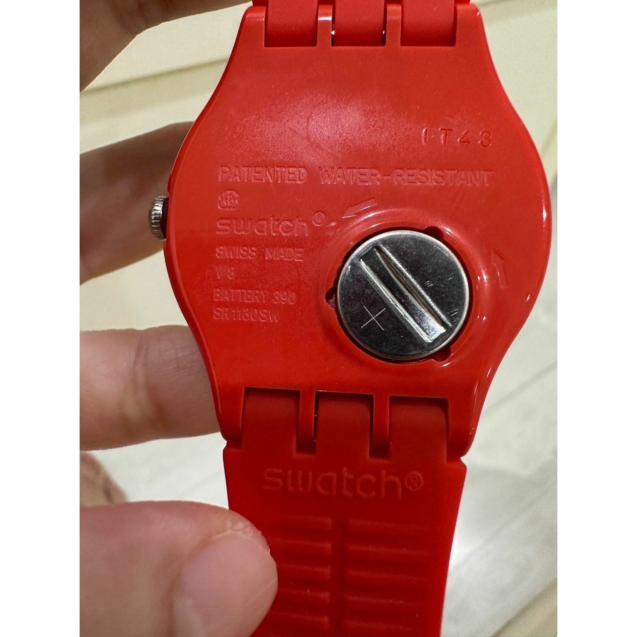Swatch Red Swiss Watch 