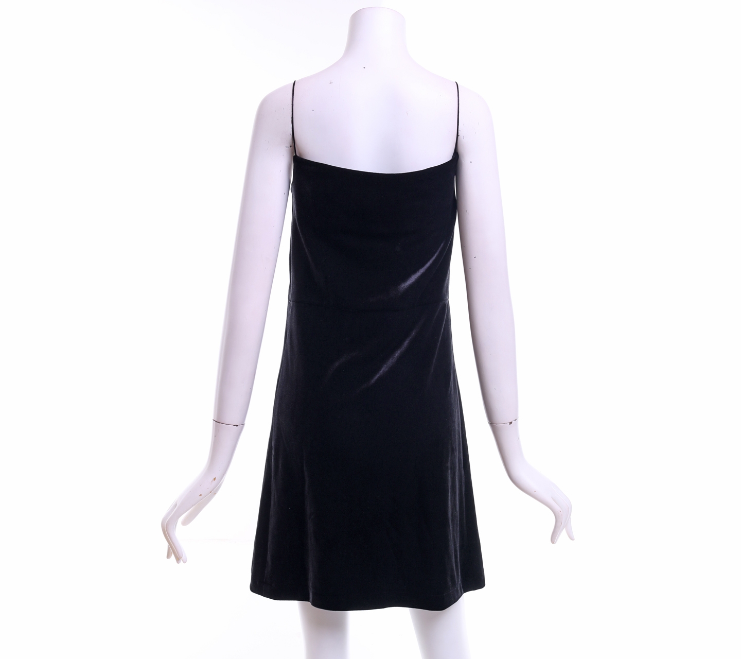 The Pixie Rack Black Velvet Mini Dress