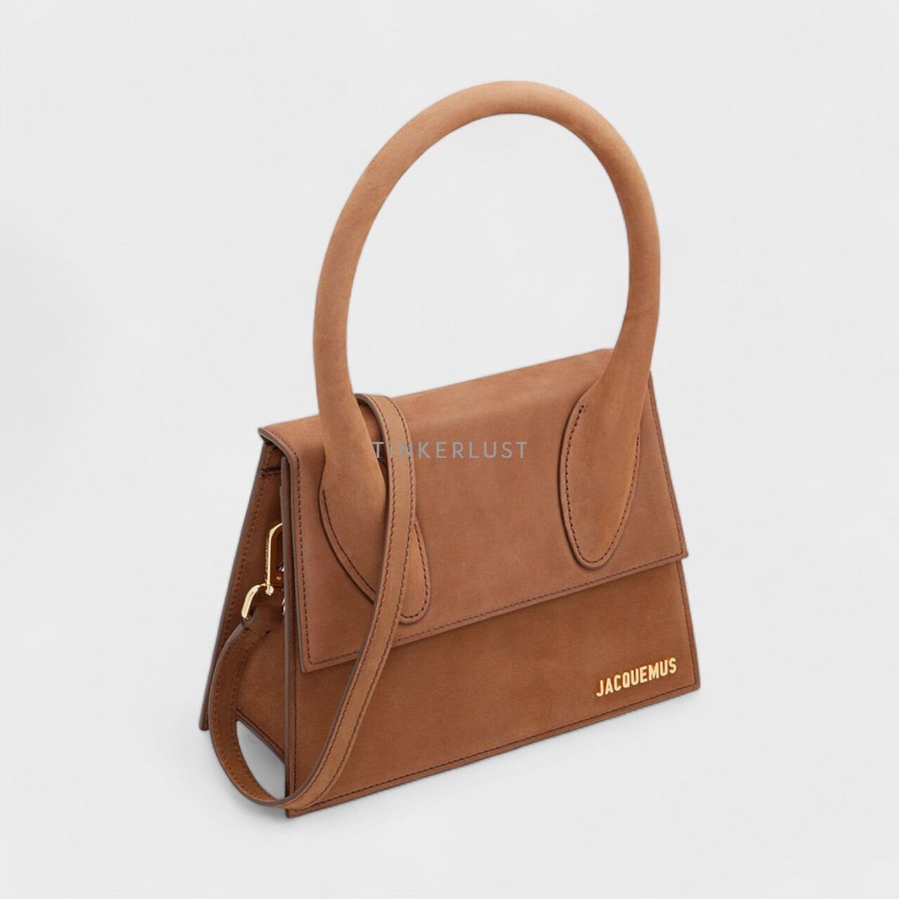 Jacquemus Le Grand Chiquito in Brown Structured Water-Repellent Satchel Bag
