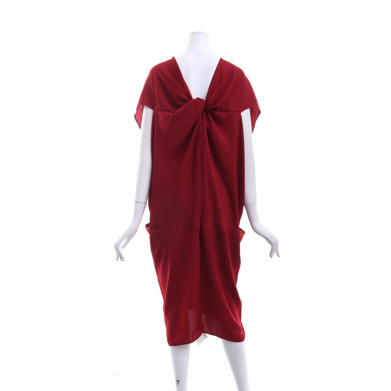 White Collar Concept Red Mini Dress