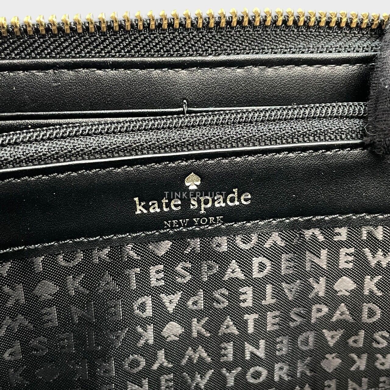 Kate Spade Montford Park Nisha Black Leather GHW Wallet