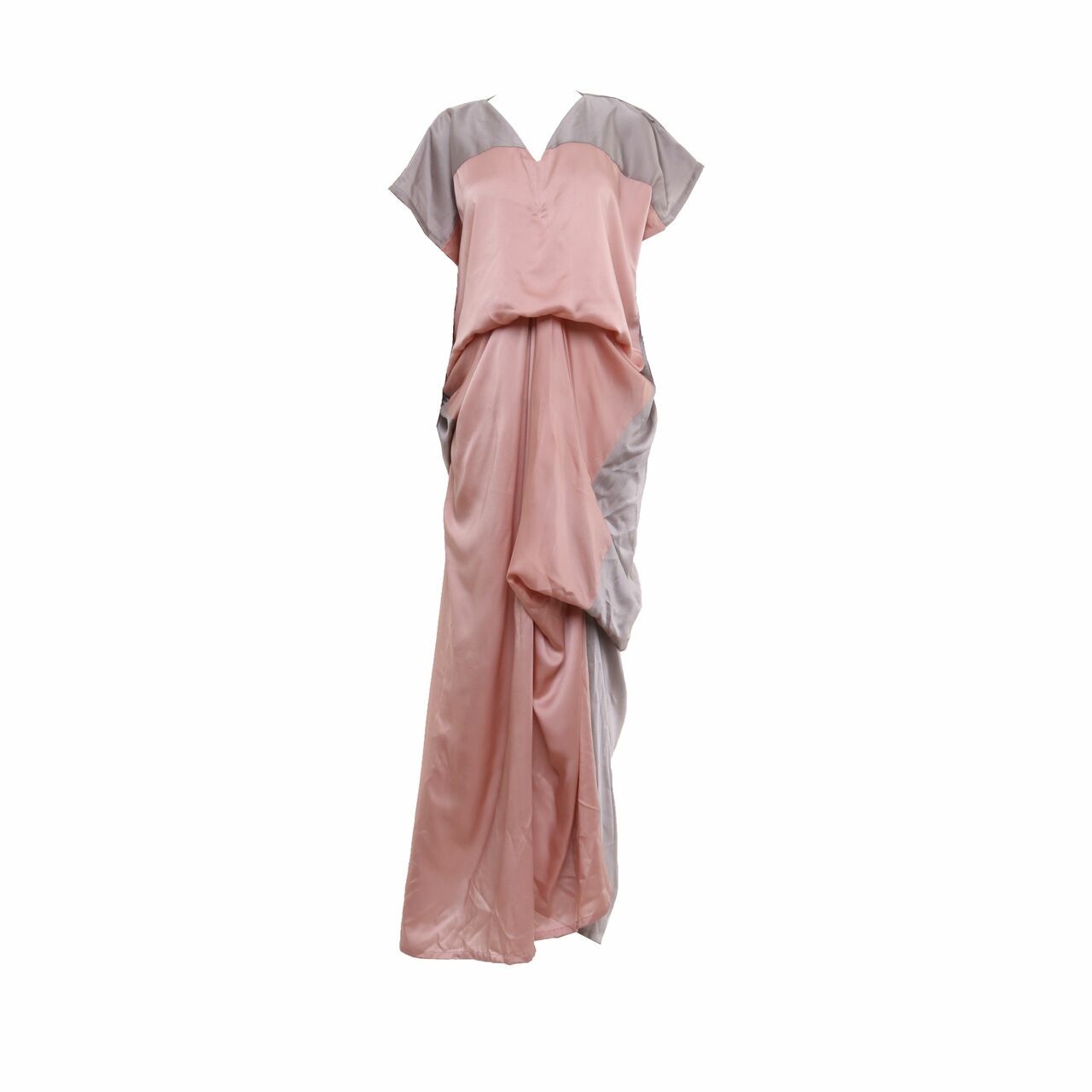 Soep Shop Grey & Pink Long Dress
