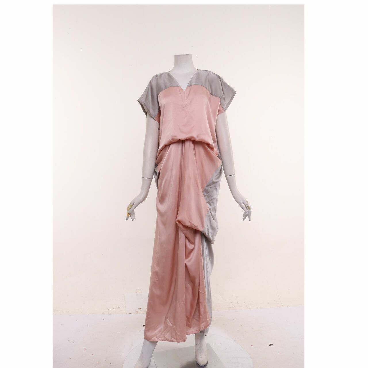 Soep Shop Grey & Pink Long Dress