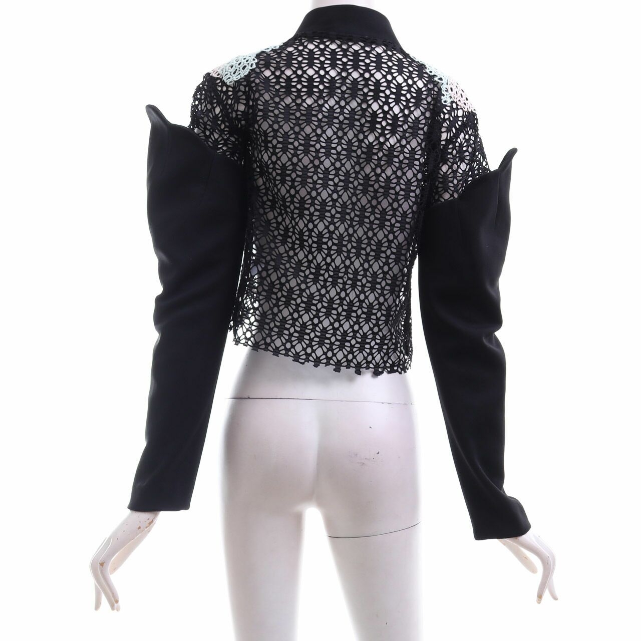 Rindasalmun Black & White Perforated Jacket