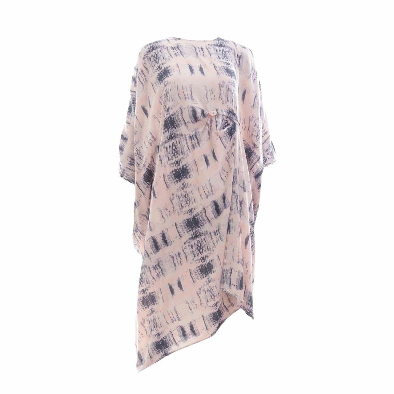 Picnic Pink Patterned Batwing Blouse