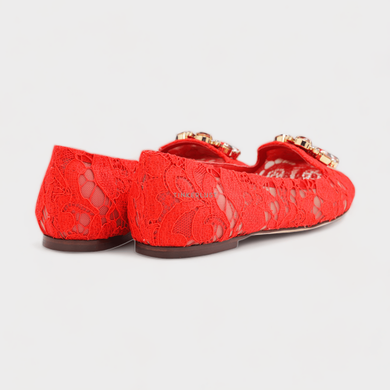 DOLCE & GABBANA Vally Slippers in Red