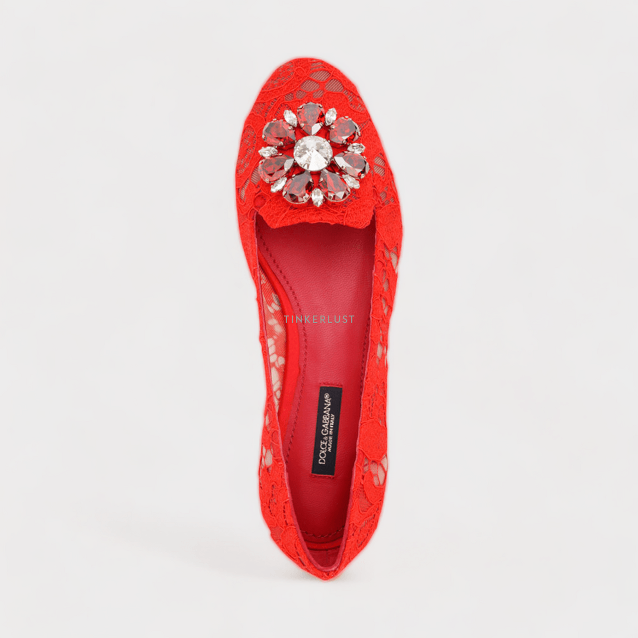 DOLCE & GABBANA Vally Slippers in Red