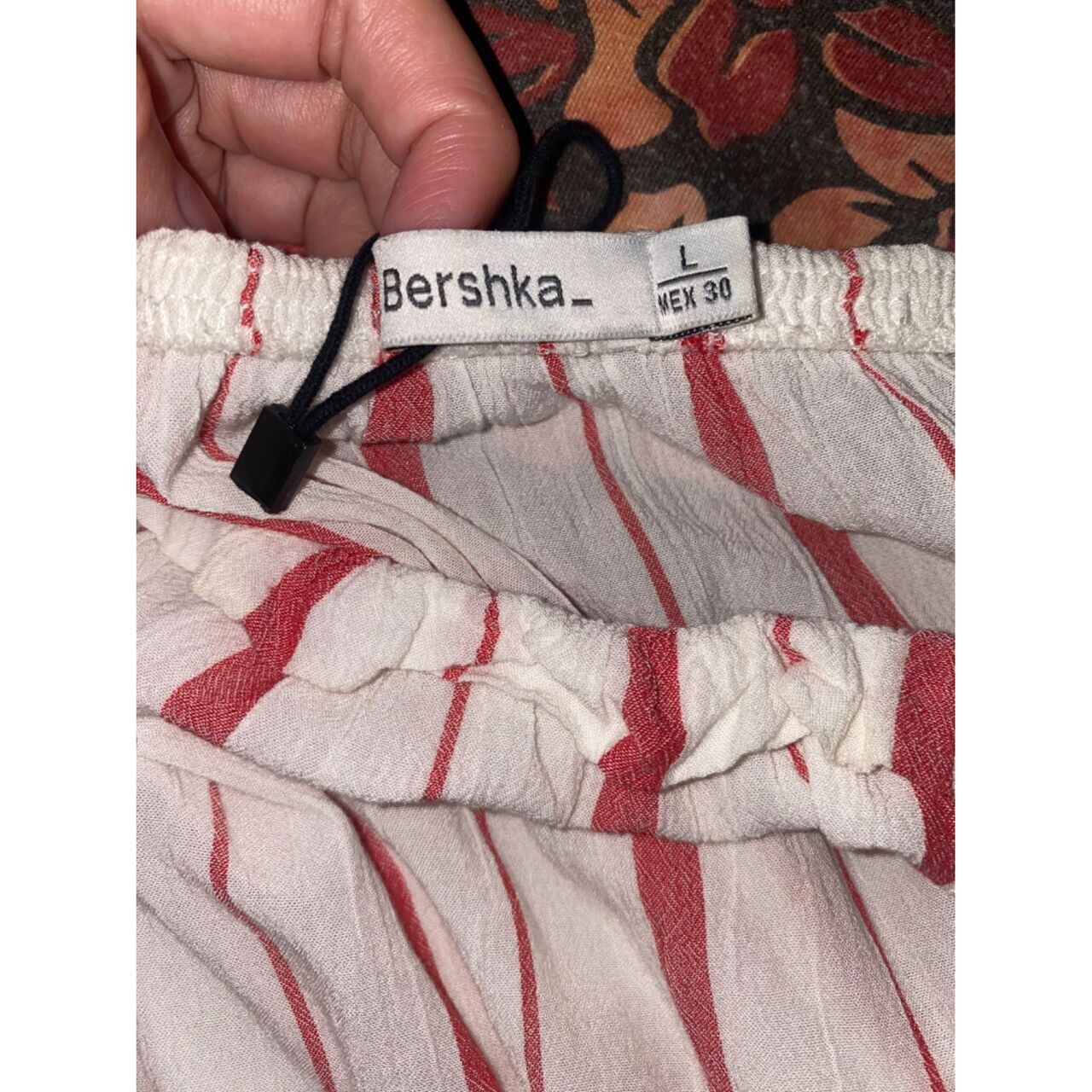 Bershka White Stripes Blouse Sabrina