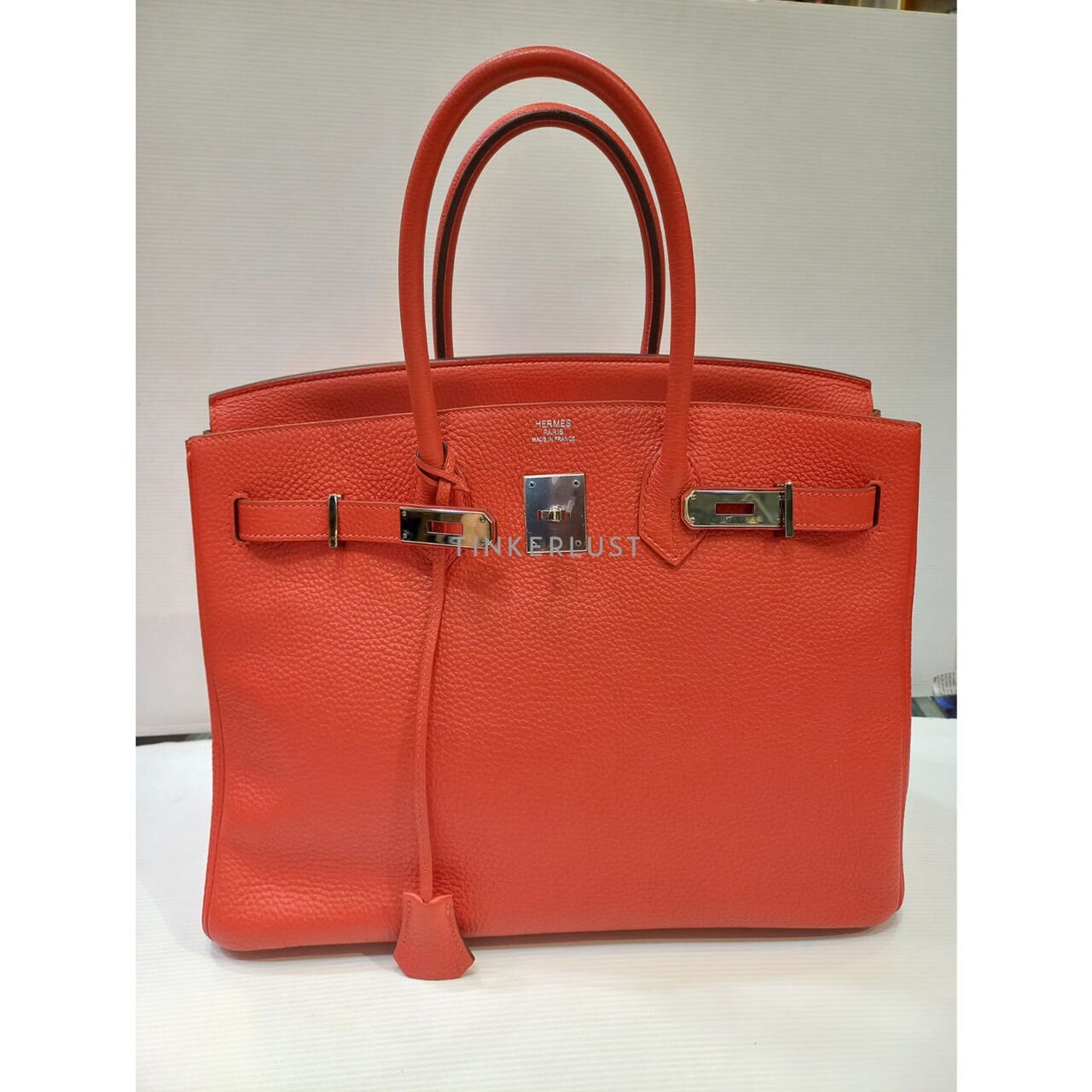 Hermes Birkin 35 Togo Orange Organic #P Square 2012 Handbag
