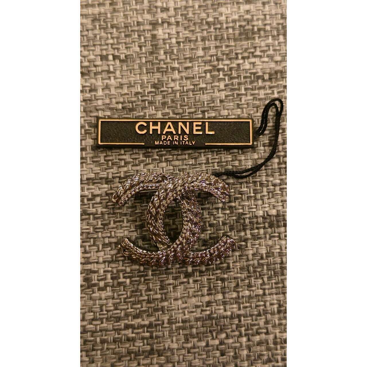 Chanel Grey Brooch