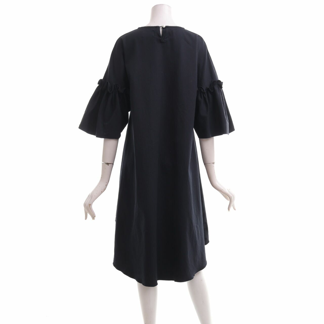 Anokhi Black Over Sized Midi Dress