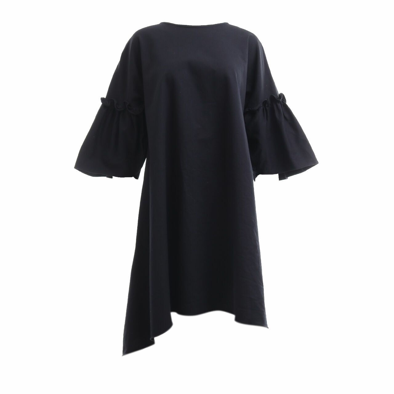 Anokhi Black Over Sized Midi Dress