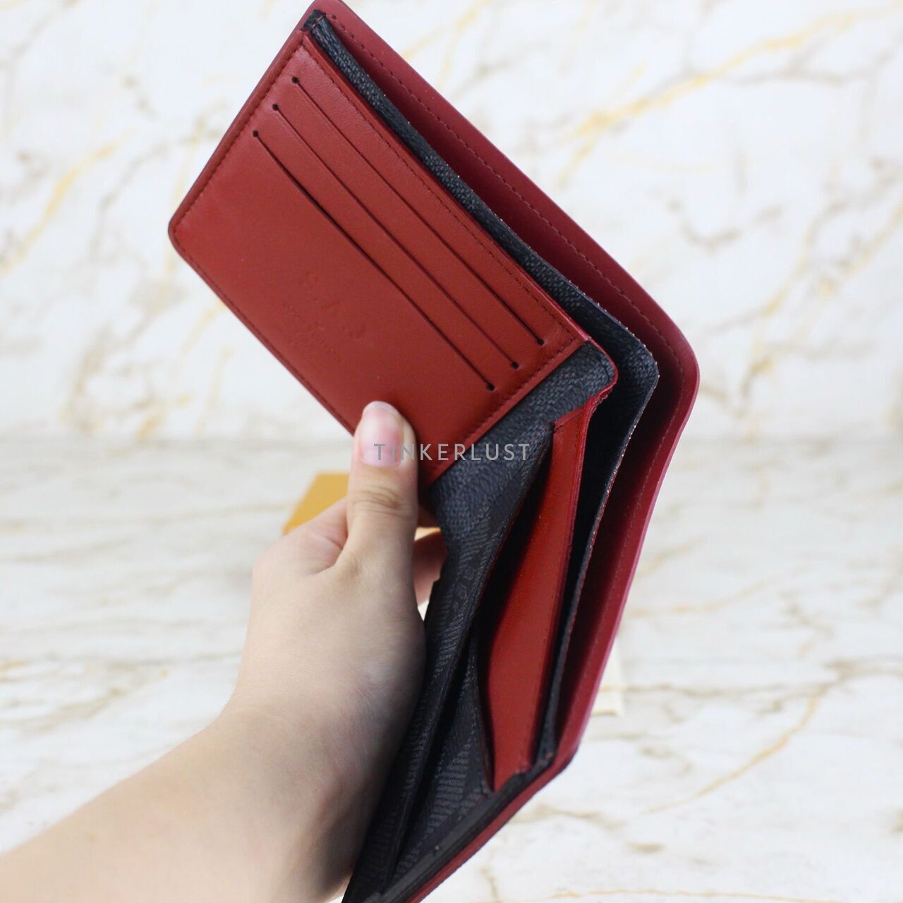Louis Vuitton Damier Black & Red Wallet 