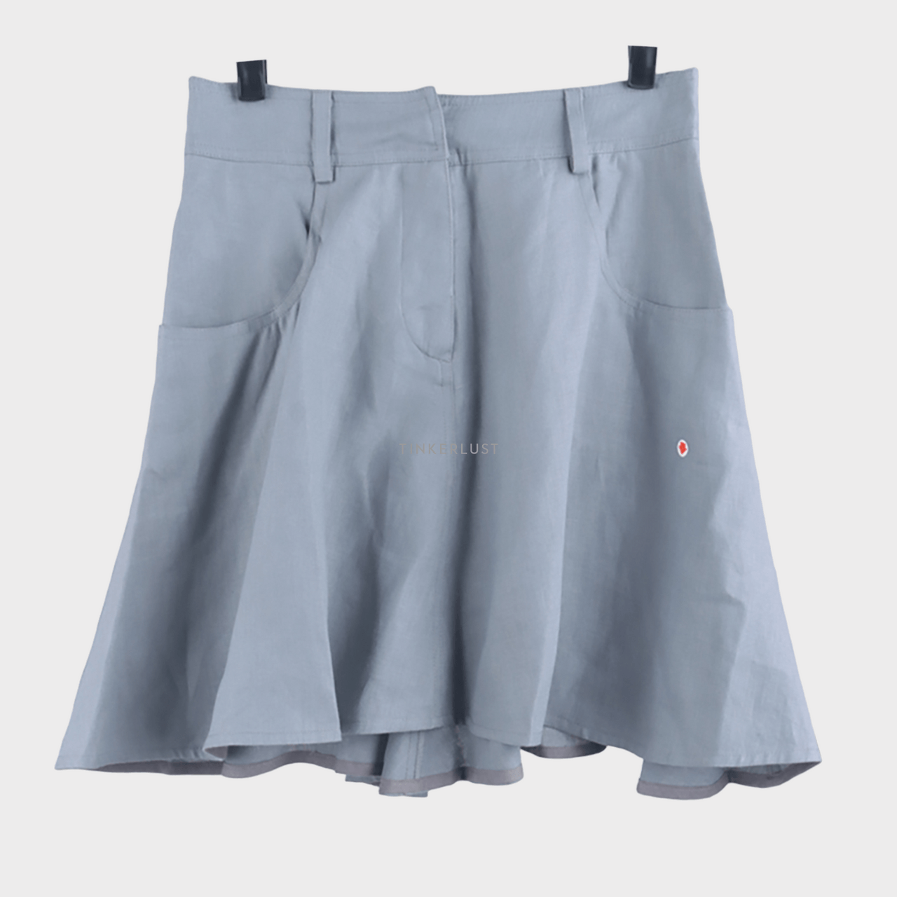 Emporio Armani Grey Ruffle Mini Skirt