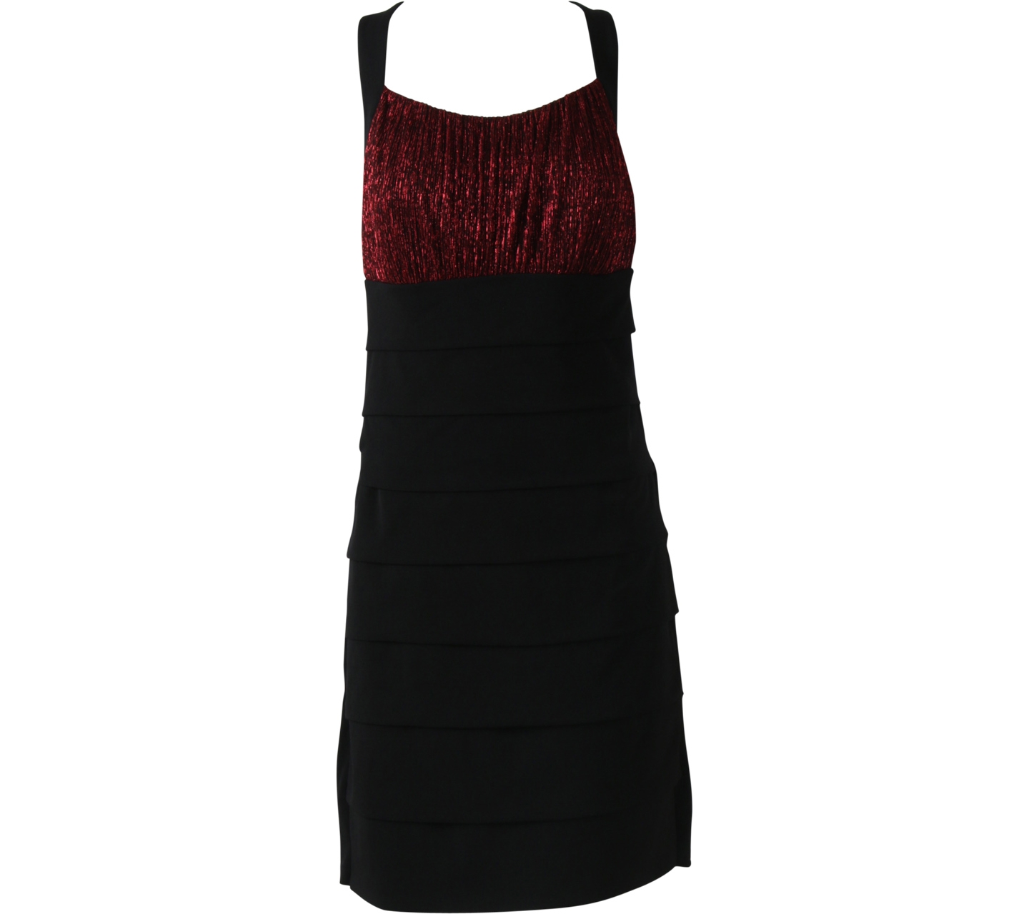 Enfocus Studio Black And Red Mini Dress