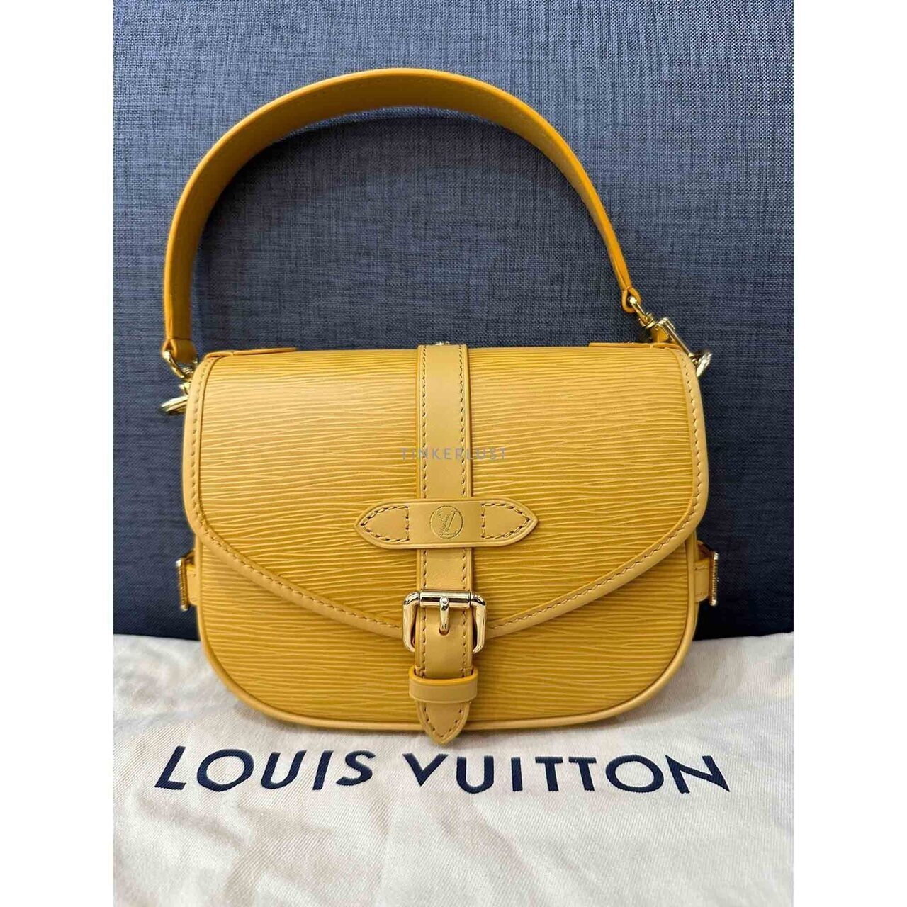 Louis Vuitton Saumur BB Safran Brown Epi Leather Satchel