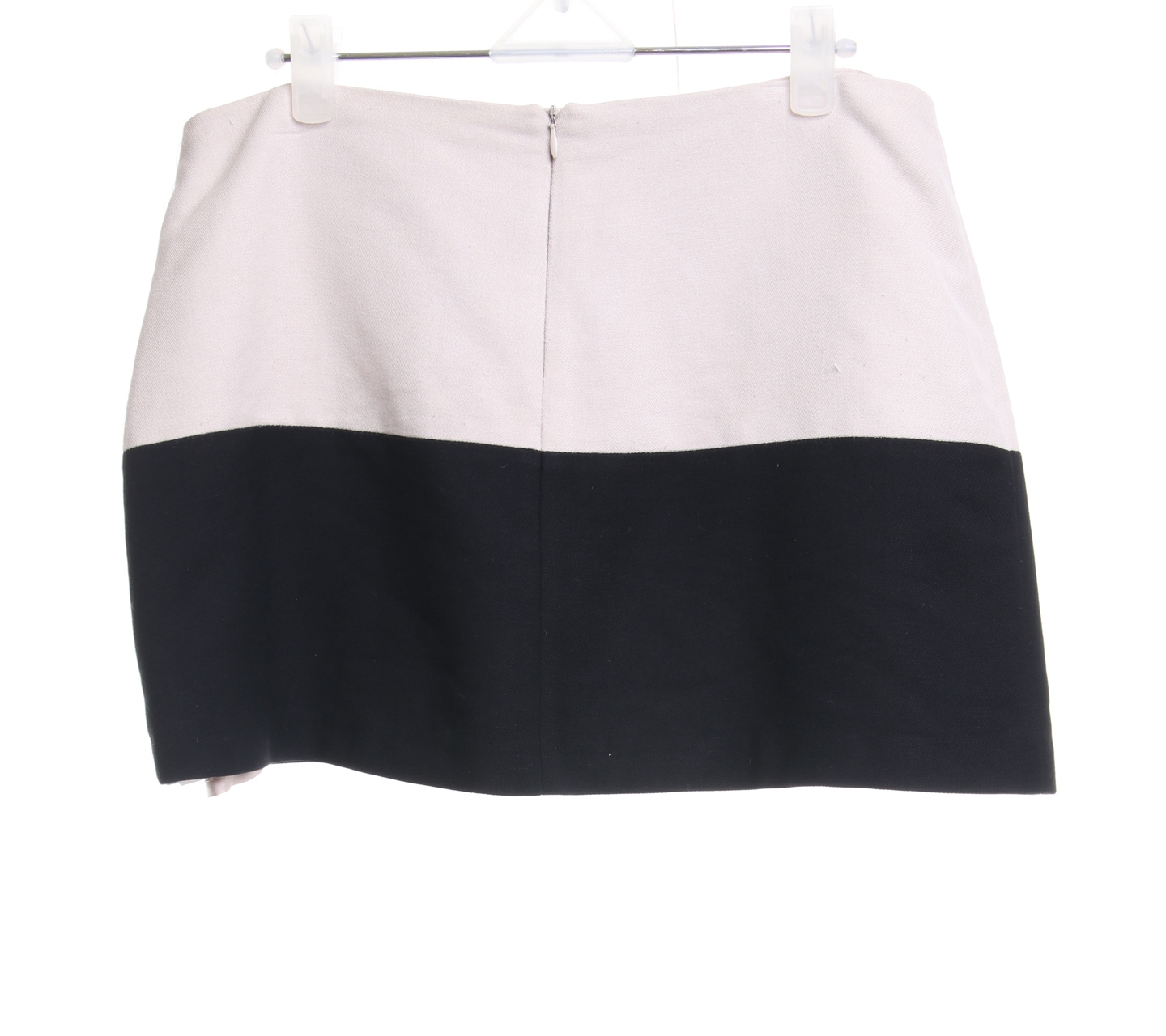 Tara Jarmon Beige & Black Mini Skirt