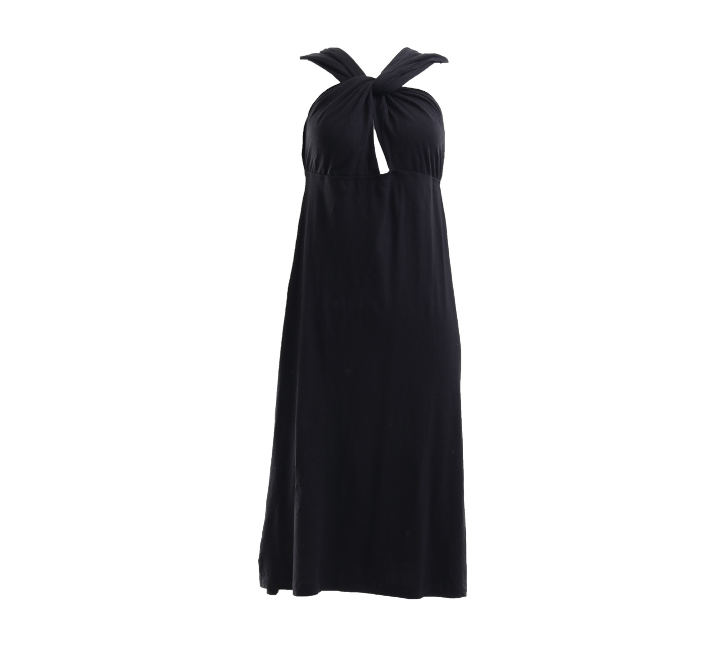 Sisley Black Helater Neck Mini Dress